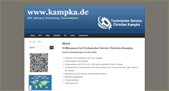 Desktop Screenshot of kampka.de